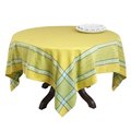 Saro Lifestyle SARO 5805.LM72S 72 in. Everyday Square Polyester Jacquard Square Tablecloth - Lime 5805.LM72S